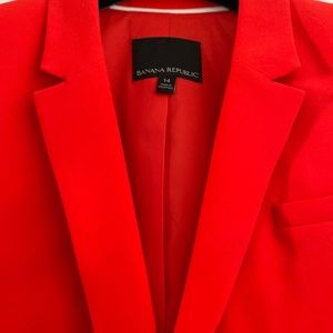 Red summer blazer